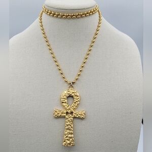 Egyptian Ankh Cross Pendant Necklace #2304